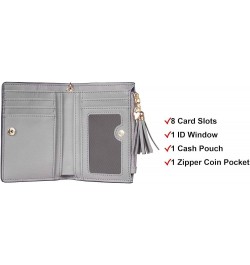 Small Wallet for Women Leather Bifold Women Wallets with Tassel [Rfid Blocking] [Zippered Coin Pocket] Cute Wallets for Girls...