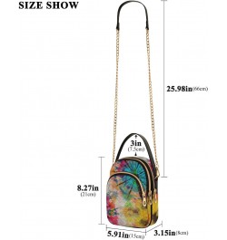 Tie Dye Crossbody Bags for Women with Shoulder Strap Cell Phone Purse Trendy Shoulder Handbags Wallet Dating Shopping Walking...