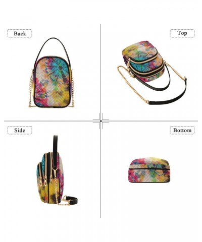 Tie Dye Crossbody Bags for Women with Shoulder Strap Cell Phone Purse Trendy Shoulder Handbags Wallet Dating Shopping Walking...