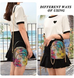 Tie Dye Crossbody Bags for Women with Shoulder Strap Cell Phone Purse Trendy Shoulder Handbags Wallet Dating Shopping Walking...