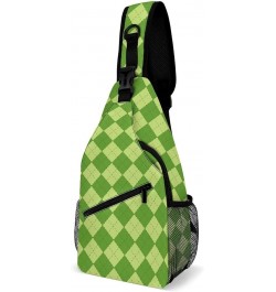 Men & Women Gym Crossbody Sack Satchel Outdoor Hiking Bag, for St Patrick S Day Pattern Sling Backpack Rucksack for Outdoors ...