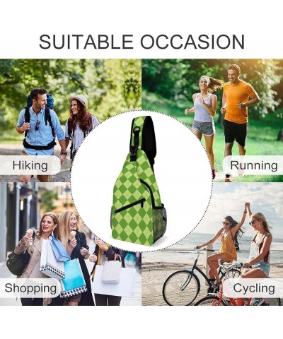 Men & Women Gym Crossbody Sack Satchel Outdoor Hiking Bag, for St Patrick S Day Pattern Sling Backpack Rucksack for Outdoors ...