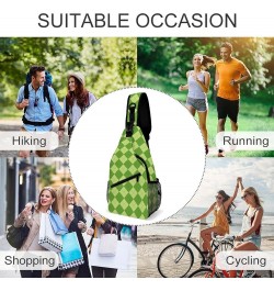 Men & Women Gym Crossbody Sack Satchel Outdoor Hiking Bag, for St Patrick S Day Pattern Sling Backpack Rucksack for Outdoors ...