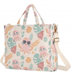 Cartoon Animal Pattern Corduroy Tote Versatile Shoulder Bag for Women with Zipper Magnetic Clasp，S $16.22 Totes