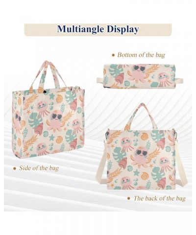 Cartoon Animal Pattern Corduroy Tote Versatile Shoulder Bag for Women with Zipper Magnetic Clasp，S $16.22 Totes