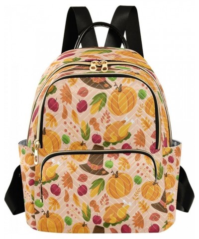 Fall Halloween Thanksgiving Day Women Backpack Purse Ladies Fashion Shoulder Bag Daypack Travel Bag 7.5L Small $13.33 Backpacks