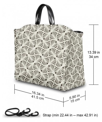 Contemporary Geometric Pattern Large Tote Bag Women Should Bag Extra Large Tote Bags Waterproof Big Crossbody Tote Bag with i...