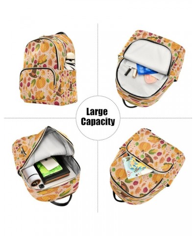 Fall Halloween Thanksgiving Day Women Backpack Purse Ladies Fashion Shoulder Bag Daypack Travel Bag 7.5L Small $13.33 Backpacks