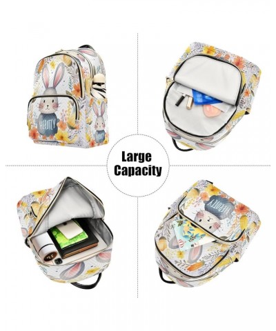 Cartoon Cute Bunny Quilted Backpack for Women Purse Shoulder Bag Travel Bags for Daily Work Nurse M Medium $16.11 Backpacks