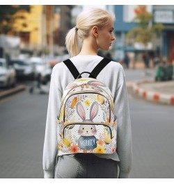 Cartoon Cute Bunny Quilted Backpack for Women Purse Shoulder Bag Travel Bags for Daily Work Nurse M Medium $16.11 Backpacks