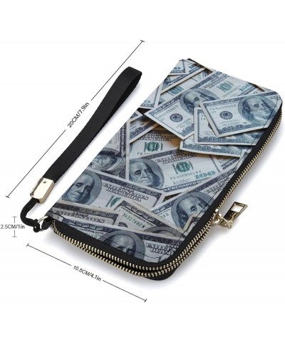 Retro Mans Leather Wristlet Clutch Wallet Small Pouch Bag with Strap Leather Wallet Vertical Metal Zipper Style-26 $16.79 Wal...