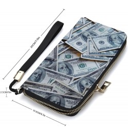 Retro Mans Leather Wristlet Clutch Wallet Small Pouch Bag with Strap Leather Wallet Vertical Metal Zipper Style-26 $16.79 Wal...