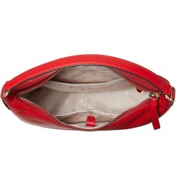 Women's Leather Lake Small Hobo Shoulder Bag (Hot Chili) $62.73 Hobo Bags