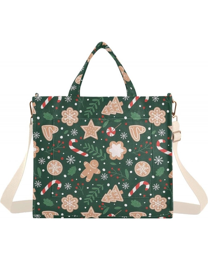 Totes Purse for Women Red Heart Love Reusable Grocery Tote Aesthetic Purses Crossbody Purse Gingerbread Festive Cookies $11.2...