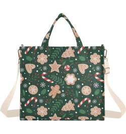 Totes Purse for Women Red Heart Love Reusable Grocery Tote Aesthetic Purses Crossbody Purse Gingerbread Festive Cookies $11.2...