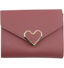 Small Wallets for Women, Coin Purse Button Closure Multifunction Pocket Three Folds Faux Leather Female Coins Clutch Bag Wome...