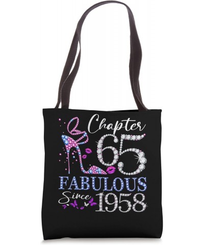 Chapter 65 Fabulous Since 1958 65th Birthday Queen Diamond Tote Bag $13.33 Totes