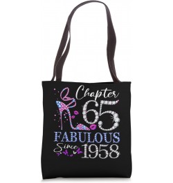 Chapter 65 Fabulous Since 1958 65th Birthday Queen Diamond Tote Bag $13.33 Totes