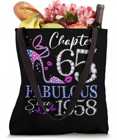 Chapter 65 Fabulous Since 1958 65th Birthday Queen Diamond Tote Bag $13.33 Totes