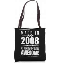 16th Birthday Boy Girl 16 Years 2008 Funny Gift Tote Bag $11.50 Totes