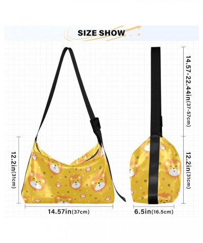 Cute Yellow Lion Boys Side Bag Crossbody Leather Womens Bags Crossbody Waterproof Bag $16.82 Hobo Bags