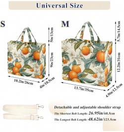 Corduroy Tote Bag for Women, Bumper Oranges Tote Bag Crossbody Hobo Handbag Shoulder Bag for Work Travel Flower 331 $16.49 Totes