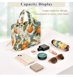 Corduroy Tote Bag for Women, Bumper Oranges Tote Bag Crossbody Hobo Handbag Shoulder Bag for Work Travel Flower 331 $16.49 Totes