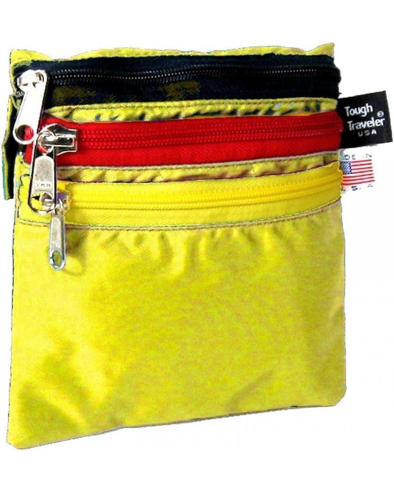 Tetra Pouch - Organizer Bag - Made in USA - Orange/Multi Yellow/Multi $25.62 Shoulder Bags