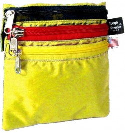 Tetra Pouch - Organizer Bag - Made in USA - Orange/Multi Yellow/Multi $25.62 Shoulder Bags