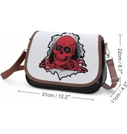 Printed Crossbody Bags Women City Leather Shoulder Bag Satchel Hobo Bags Trendy Skeleton Out Color8 $25.00 Crossbody Bags