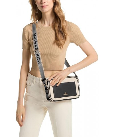 Maeve Large East West Pocket Crossbody Natural/Black $62.93 Crossbody Bags