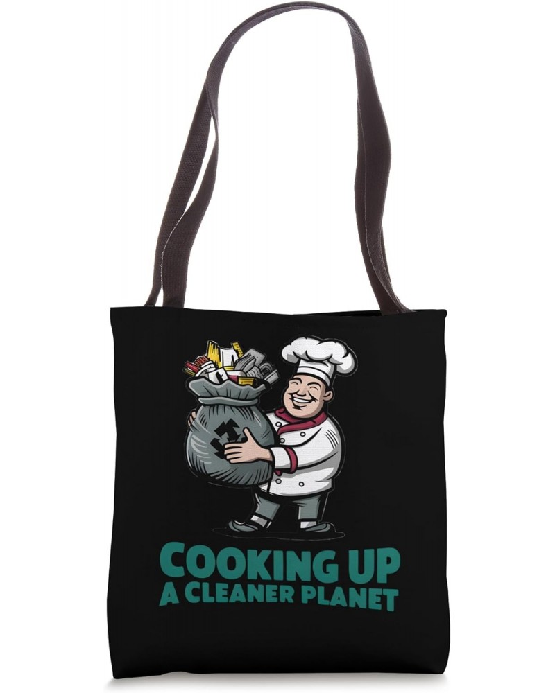 Cooking Up A Cleaner Planet Funny Anti-Littering Graphic Tote Bag $9.68 Totes