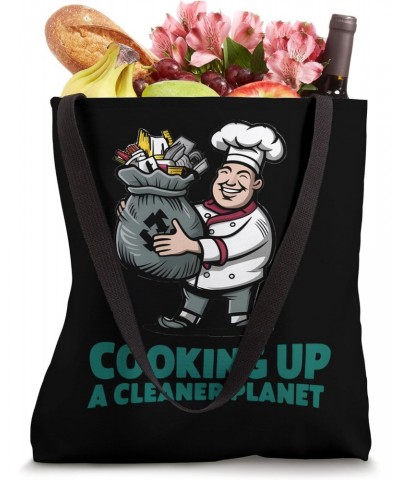 Cooking Up A Cleaner Planet Funny Anti-Littering Graphic Tote Bag $9.68 Totes