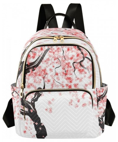 Fashion Backpack Mini Backpack Purse Casual Daily Backpack Japanese Cherry Tree Blossom for Travel for College Work Medium $2...