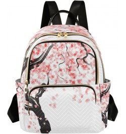 Fashion Backpack Mini Backpack Purse Casual Daily Backpack Japanese Cherry Tree Blossom for Travel for College Work Medium $2...