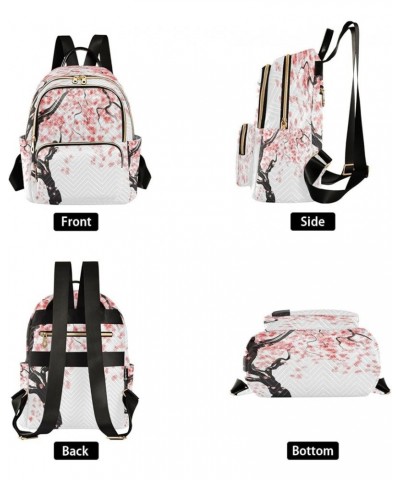 Fashion Backpack Mini Backpack Purse Casual Daily Backpack Japanese Cherry Tree Blossom for Travel for College Work Medium $2...