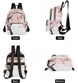 Fashion Backpack Mini Backpack Purse Casual Daily Backpack Japanese Cherry Tree Blossom for Travel for College Work Medium $2...