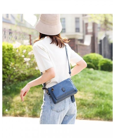 Multi Layer Small Bag Women'S Bag All Pu Leather Simple Shoulder Messenger Bag Fashion Mobile Phone Computer Black $17.04 Sho...