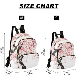 Fashion Backpack Mini Backpack Purse Casual Daily Backpack Japanese Cherry Tree Blossom for Travel for College Work Medium $2...