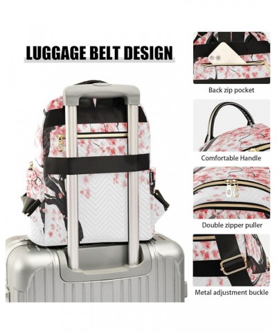 Fashion Backpack Mini Backpack Purse Casual Daily Backpack Japanese Cherry Tree Blossom for Travel for College Work Medium $2...