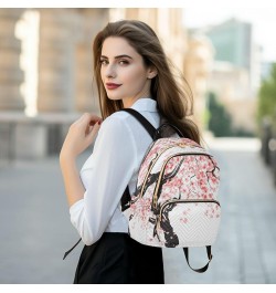 Fashion Backpack Mini Backpack Purse Casual Daily Backpack Japanese Cherry Tree Blossom for Travel for College Work Medium $2...