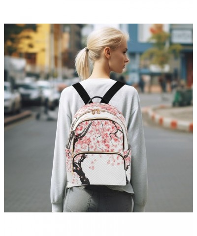 Fashion Backpack Mini Backpack Purse Casual Daily Backpack Japanese Cherry Tree Blossom for Travel for College Work Medium $2...