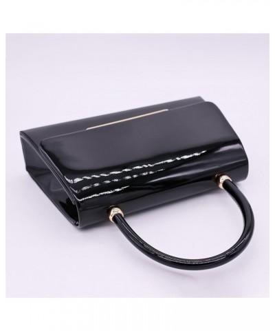 Women's Evening Bag Bridal Party Clutch Purses Cocktail Prom Handbags with Patent Leather 339 Black Patent Leather $15.80 Eve...