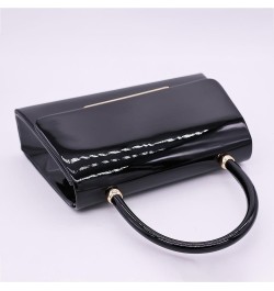 Women's Evening Bag Bridal Party Clutch Purses Cocktail Prom Handbags with Patent Leather 339 Black Patent Leather $15.80 Eve...