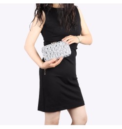 Clutch Purses For Women Crystal Evening Bag Gemstone Handbag Formal Rhinestone Purse For Wedding Party Silver $14.99 Evening ...