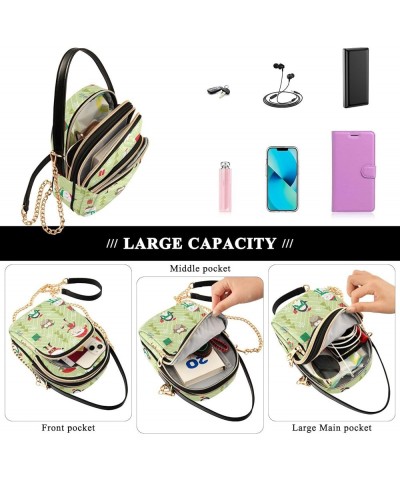 Small Crossbody Handbag for Women Mini Over Shoulder Purse with Three Zippered Pockets Durable Shoulder Bag Color-hf016 $13.7...