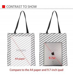 Christmas Tree and Music Graphic Aesthetic Tote Bag for Women Canvas Shoulder Bags Handbag Tote Bag Poinsettia $8.80 Totes