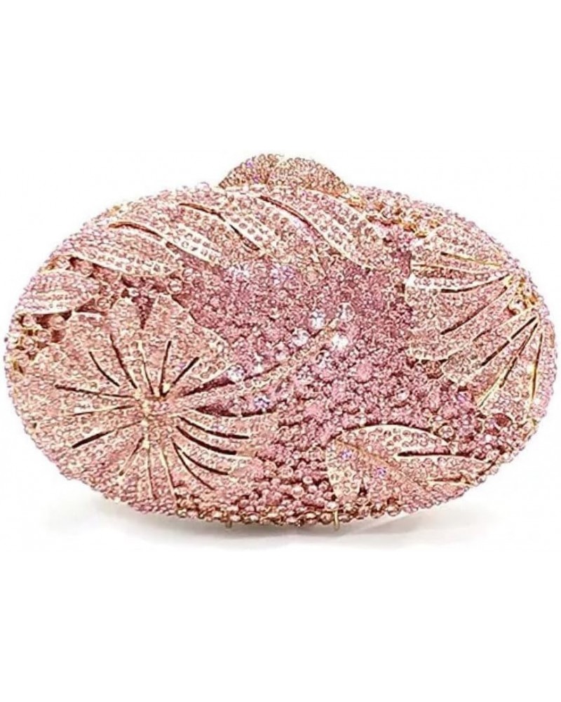 Rhinestone Purses for Women Evening Clutch Purse for Girls Bling Crossbody Purses and Handbags Rhinestone Flower Gold AB Pink...