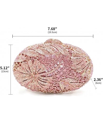 Rhinestone Purses for Women Evening Clutch Purse for Girls Bling Crossbody Purses and Handbags Rhinestone Flower Gold AB Pink...