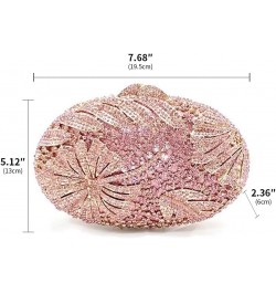 Rhinestone Purses for Women Evening Clutch Purse for Girls Bling Crossbody Purses and Handbags Rhinestone Flower Gold AB Pink...